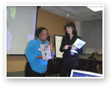 Cynthia Kersey gave a workshop for the women at the Union Rescue Mission in Los Angeles, CA with Director of Women&rsquo;s Program Services, Roslyn Turner-Clark.